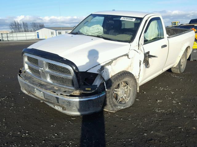 1D3HV16P69J503710 - 2009 DODGE RAM 1500 WHITE photo 2