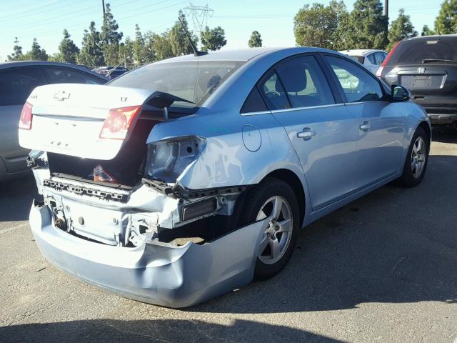 1G1PF5SC5C7269066 - 2012 CHEVROLET CRUZE LT BLUE photo 4