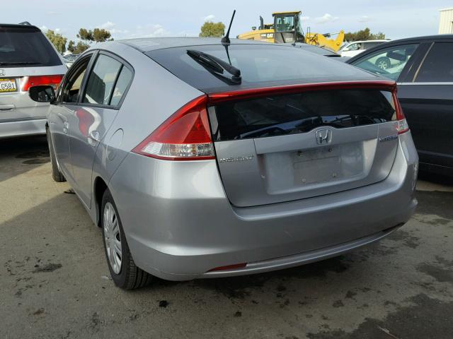 JHMZE2H59BS011489 - 2011 HONDA INSIGHT LX SILVER photo 3