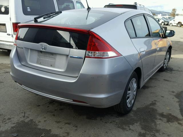 JHMZE2H59BS011489 - 2011 HONDA INSIGHT LX SILVER photo 4