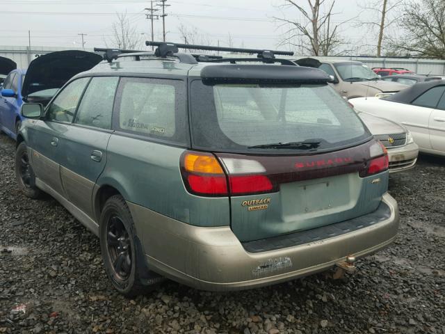 4S3BH686036607630 - 2003 SUBARU LEGACY OUT GREEN photo 3