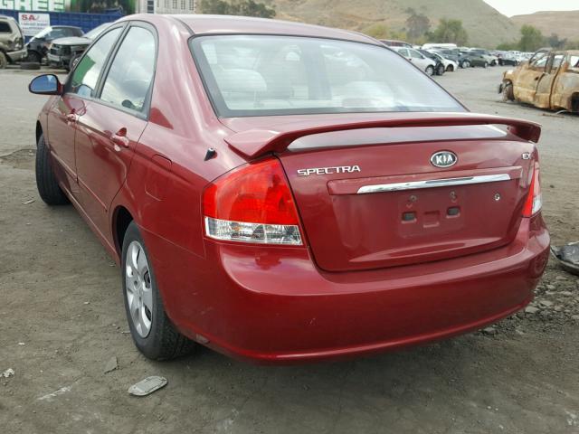 KNAFE122985550745 - 2008 KIA SPECTRA EX RED photo 3