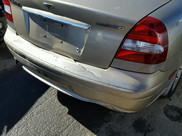 KLAJB52Z4YK401114 - 2000 DAEWOO NUBIRA CDX 金色 照片 9