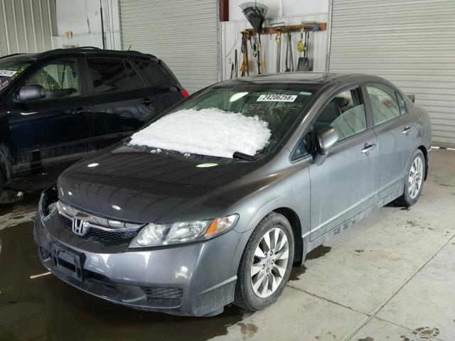 2HGFA1F86AH565507 - 2010 HONDA CIVIC EX GRAY photo 2