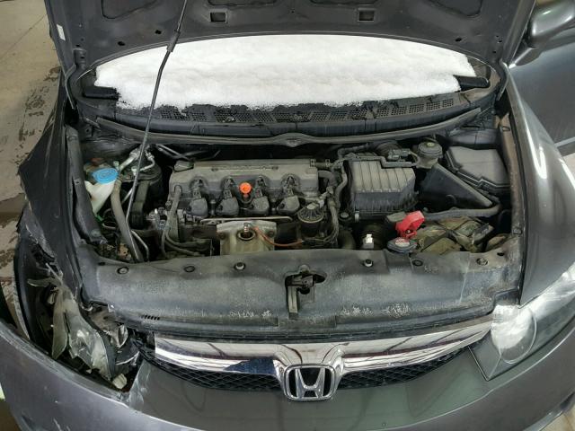 2HGFA1F86AH565507 - 2010 HONDA CIVIC EX GRAY photo 7