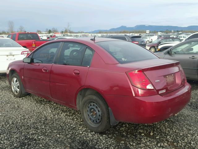 1G8AZ55F96Z100309 - 2006 SATURN ION LEVEL წითელი ფოტო 3