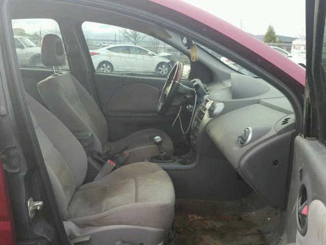 1G8AZ55F96Z100309 - 2006 SATURN ION LEVEL წითელი ფოტო 5