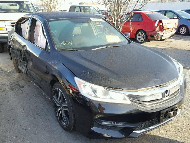 1HGCR2F52GA175857 - 2016 HONDA ACCORD SPO BLACK photo 1