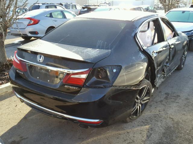 1HGCR2F52GA175857 - 2016 HONDA ACCORD SPO BLACK photo 4