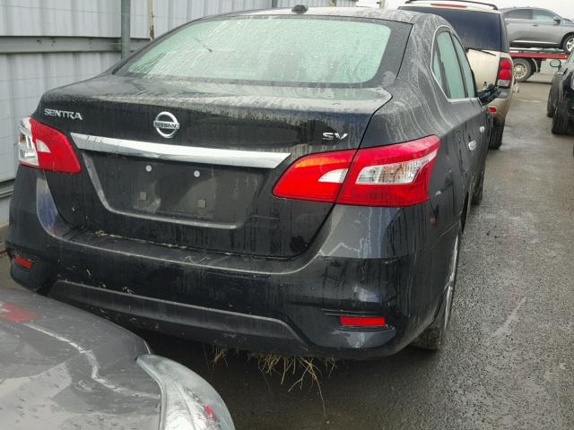 3N1AB7AP7GY333897 - 2016 NISSAN SENTRA S BLACK photo 4