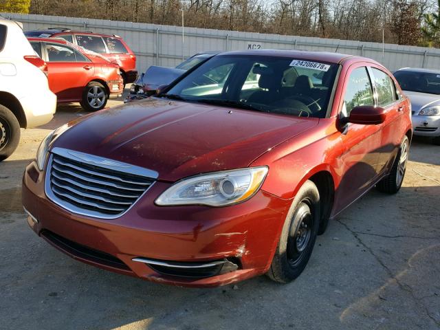 1C3CCBBB7DN694732 - 2013 CHRYSLER 200 TOURIN RED photo 2