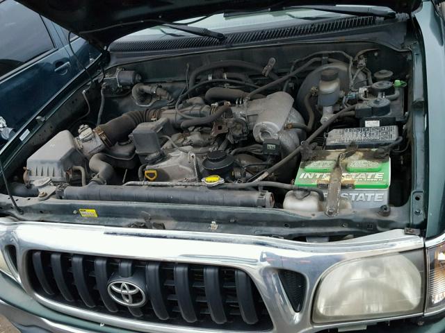 5TEVL52N21Z760371 - 2001 TOYOTA TACOMA XTR GREEN photo 7