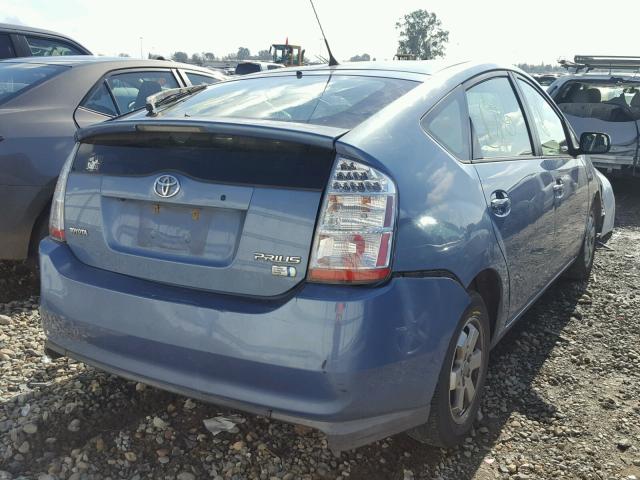 JTDKB20U987729991 - 2008 TOYOTA PRIUS BLUE photo 4