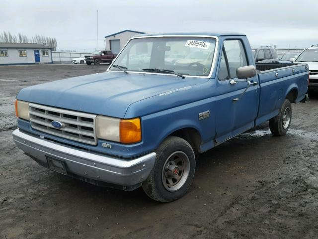 1FTEF15Y3LPA50881 - 1990 FORD F150 BLUE photo 2