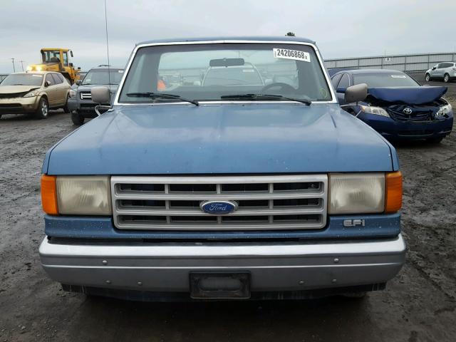 1FTEF15Y3LPA50881 - 1990 FORD F150 BLUE photo 9