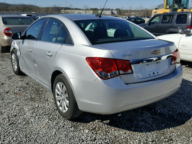 1G1PC5SH8B7232306 - 2011 CHEVROLET CRUZE LS SILVER photo 3