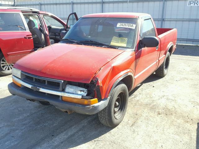 1GCCS145928166752 - 2002 CHEVROLET S TRUCK S1 RED photo 2