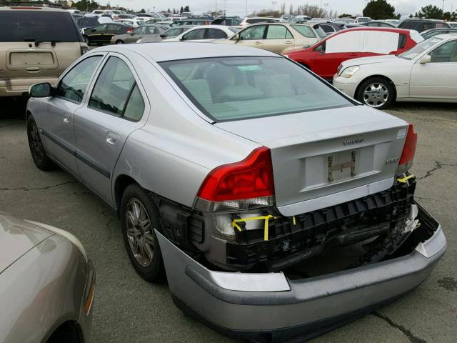 YV1RS61T832281271 - 2003 VOLVO S60 SILVER photo 3