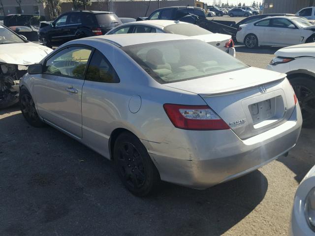 2HGFG12618H561510 - 2008 HONDA CIVIC LX GRAY photo 3