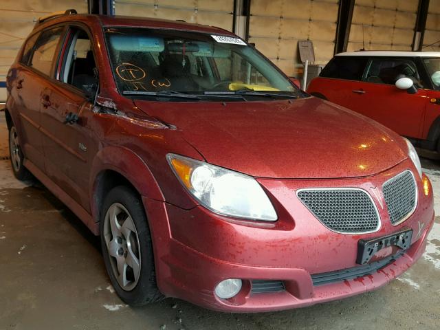 5Y2SL65827Z422276 - 2007 PONTIAC VIBE RED photo 1