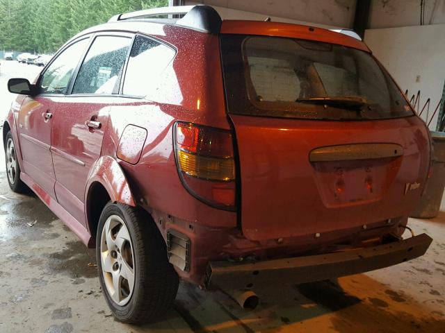 5Y2SL65827Z422276 - 2007 PONTIAC VIBE RED photo 3