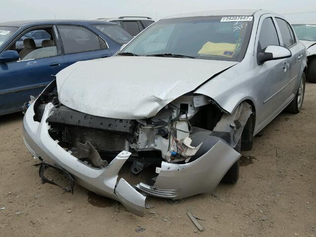 1G1AD5F52A7217463 - 2010 CHEVROLET COBALT SILVER photo 2