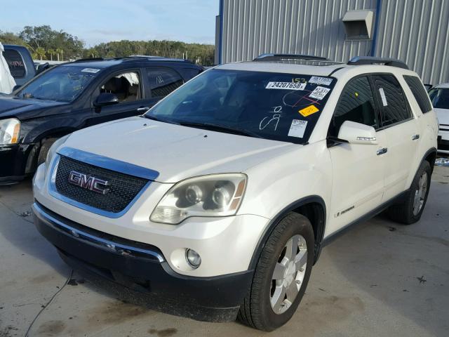 1GKER33737J153888 - 2007 GMC ACADIA SLT WHITE photo 2