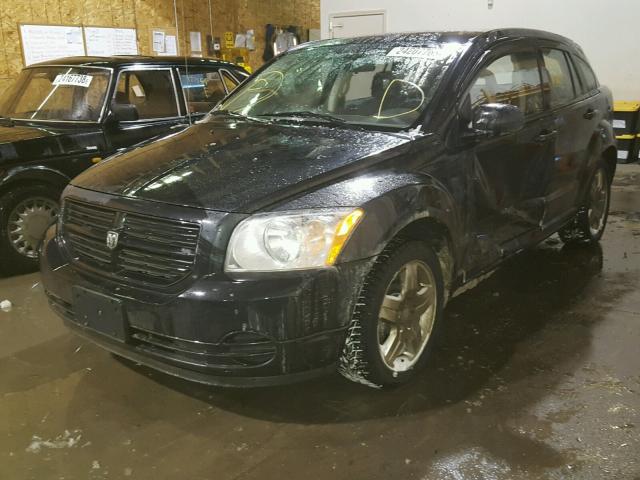 1B3HB28CX8D680972 - 2008 DODGE CALIBER BLACK photo 2