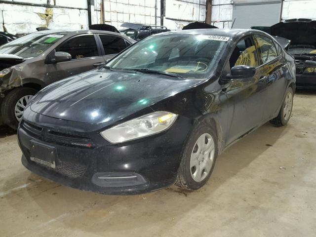 1C3CDFAA4FD404601 - 2015 DODGE DART SE BLACK photo 2