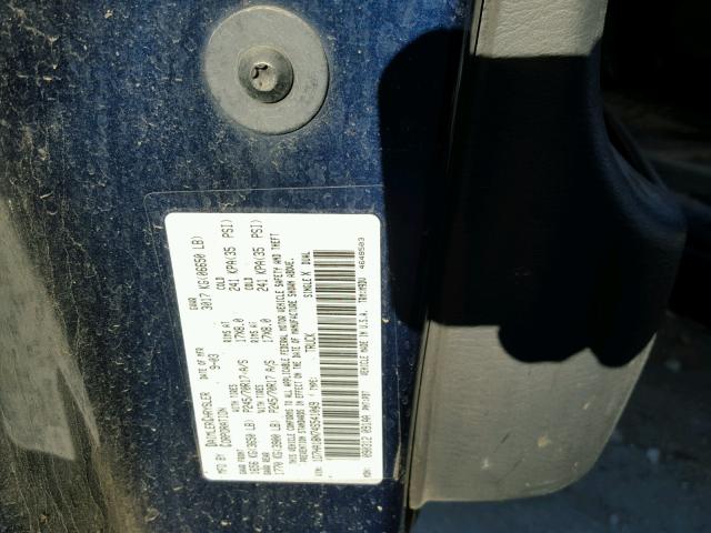 1D7HA18N74S541049 - 2004 DODGE RAM 1500 S BLUE photo 10