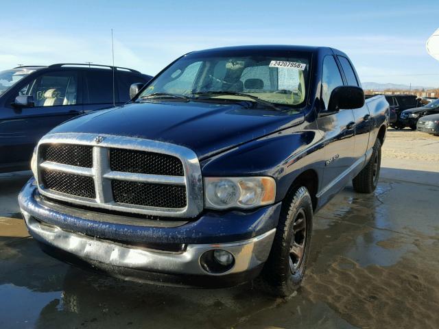 1D7HA18N74S541049 - 2004 DODGE RAM 1500 S BLUE photo 2