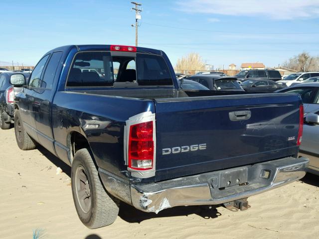 1D7HA18N74S541049 - 2004 DODGE RAM 1500 S BLUE photo 3