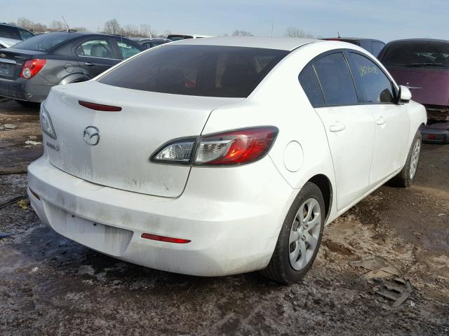 JM1BL1UF5C1553665 - 2012 MAZDA 3 I WHITE photo 4