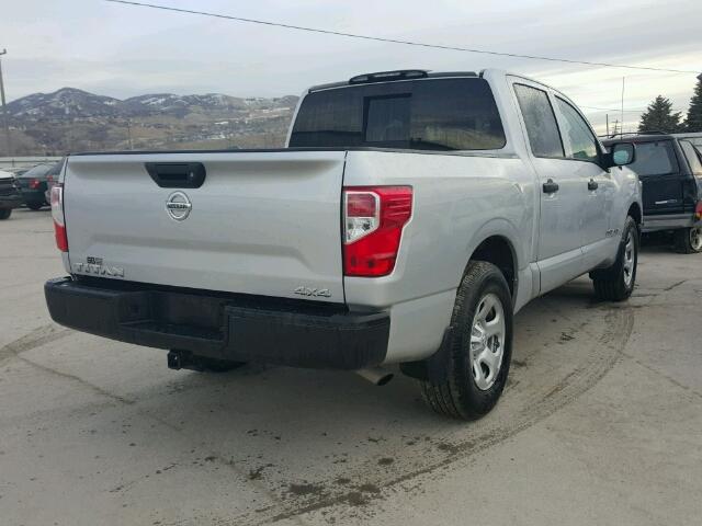 1N6AA1EJ3HN550460 - 2017 NISSAN TITAN S SILVER photo 4