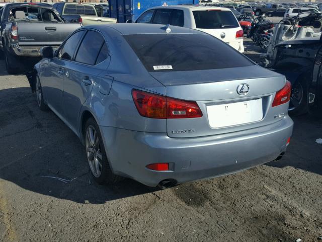 JTHBK262782061397 - 2008 LEXUS IS 250 BLUE photo 3