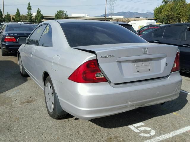 1HGEM21972L085876 - 2002 HONDA CIVIC EX SILVER photo 3