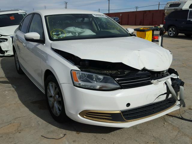 3VWDP7AJ8DM290937 - 2013 VOLKSWAGEN JETTA SE WHITE photo 1