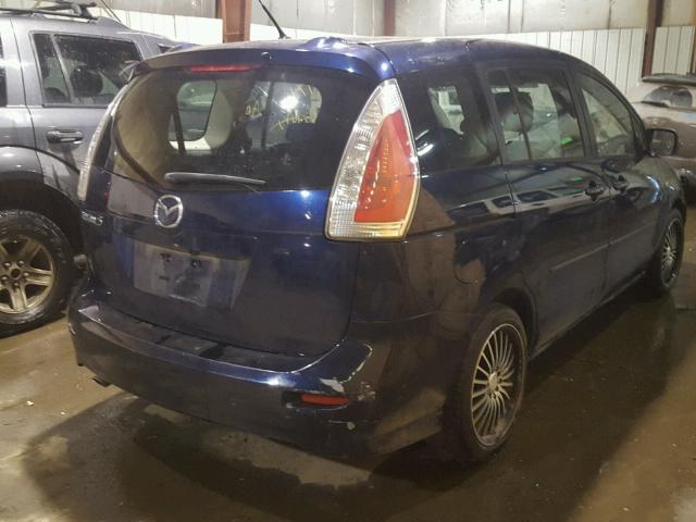 JM1CR29L190332098 - 2009 MAZDA 5 BLUE photo 4