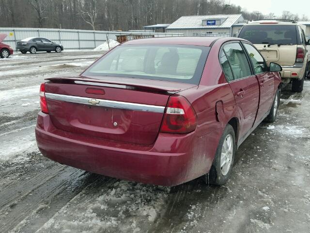 1G1ZT54865F201815 - 2005 CHEVROLET MALIBU LS RED photo 4