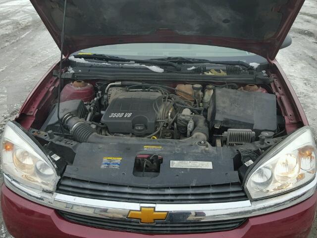 1G1ZT54865F201815 - 2005 CHEVROLET MALIBU LS RED photo 7