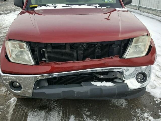 1N6AD09W47C457349 - 2007 NISSAN FRONTIER C RED photo 9