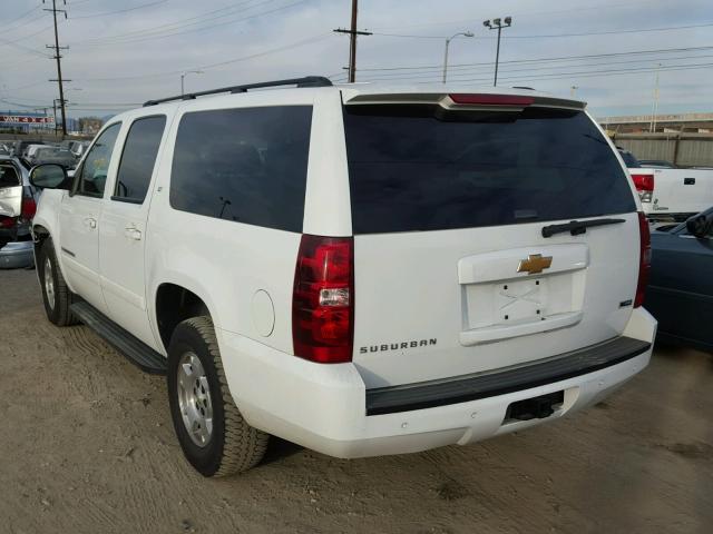 3GNFC16037G260890 - 2007 CHEVROLET SUBURBAN C WHITE photo 3