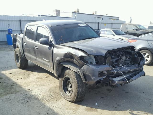 3TMAZ5CN1HM031264 - 2017 TOYOTA TACOMA DOU GRAY photo 1