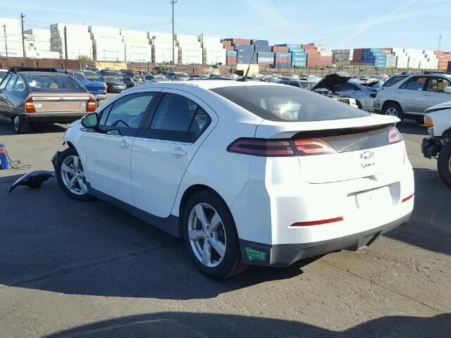 1G1RE6E41DU144560 - 2013 CHEVROLET VOLT WHITE photo 3