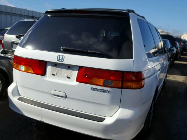 5FNRL189X2B051419 - 2002 HONDA ODYSSEY EX WHITE photo 4