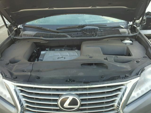 2T2BK1BA5FC341354 - 2015 LEXUS RX 350 GRAY photo 7