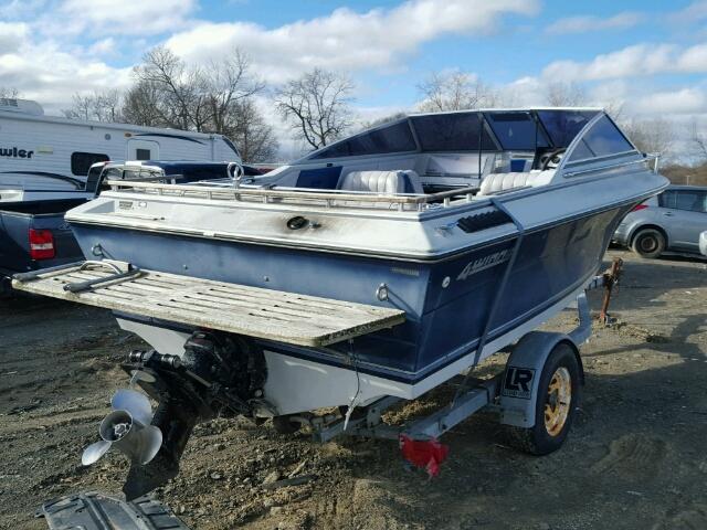 4WNME013E6866 - 1985 FOUR BOAT 17 FT BLUE photo 4