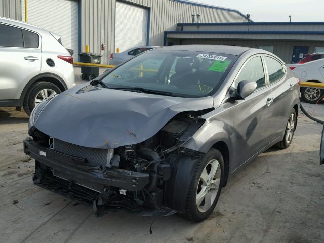 5NPDH4AE7CH105928 - 2012 HYUNDAI ELANTRA GL GRAY photo 2