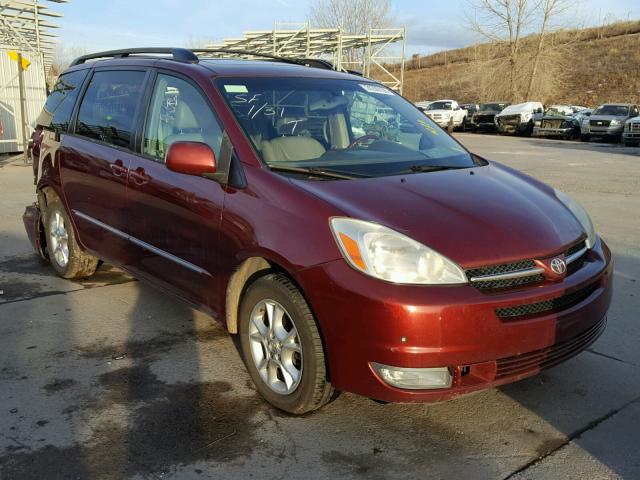 5TDBA22C55S028843 - 2005 TOYOTA SIENNA XLE RED photo 1