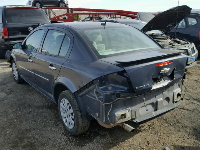 1G1AT58H197152904 - 2009 CHEVROLET COBALT LT BLUE photo 3